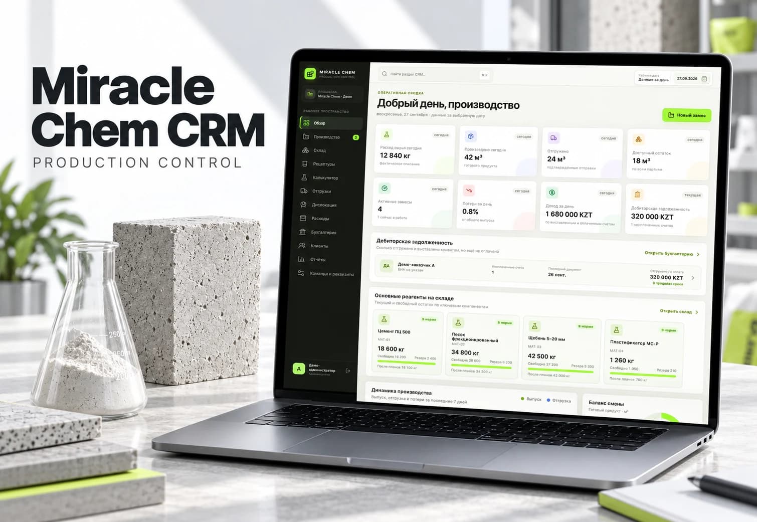 Производственная платформа Miracle Chem CRM